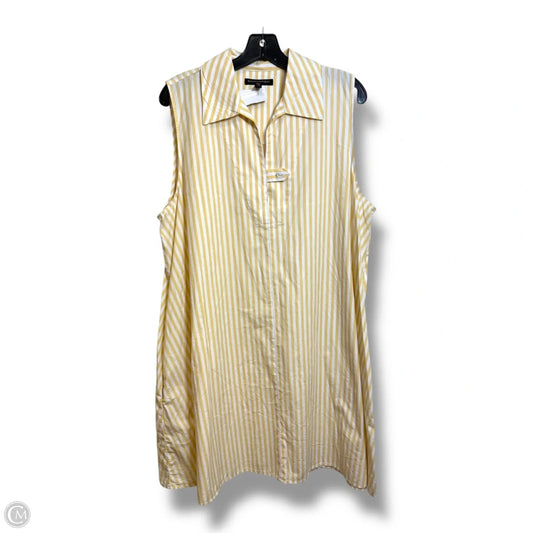 Dress Casual Midi By Banana Republic In Striped Pattern, Size: Xl