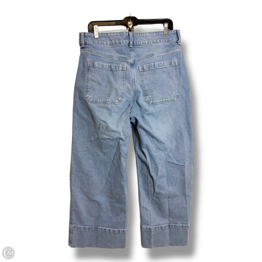 Pants Cropped By H&m In Blue Denim, Size: 12