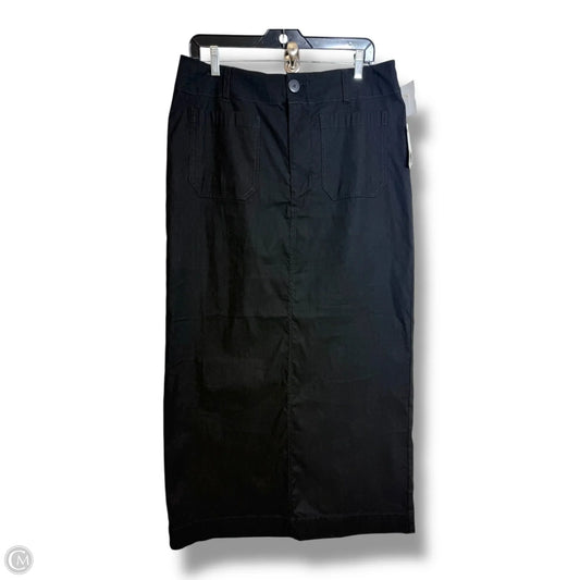 Skirt Maxi By Maeve In Black, Size: L