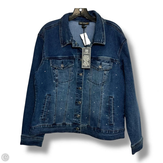 Jacket Denim By Diane Gilman In Blue Denim, Size: L