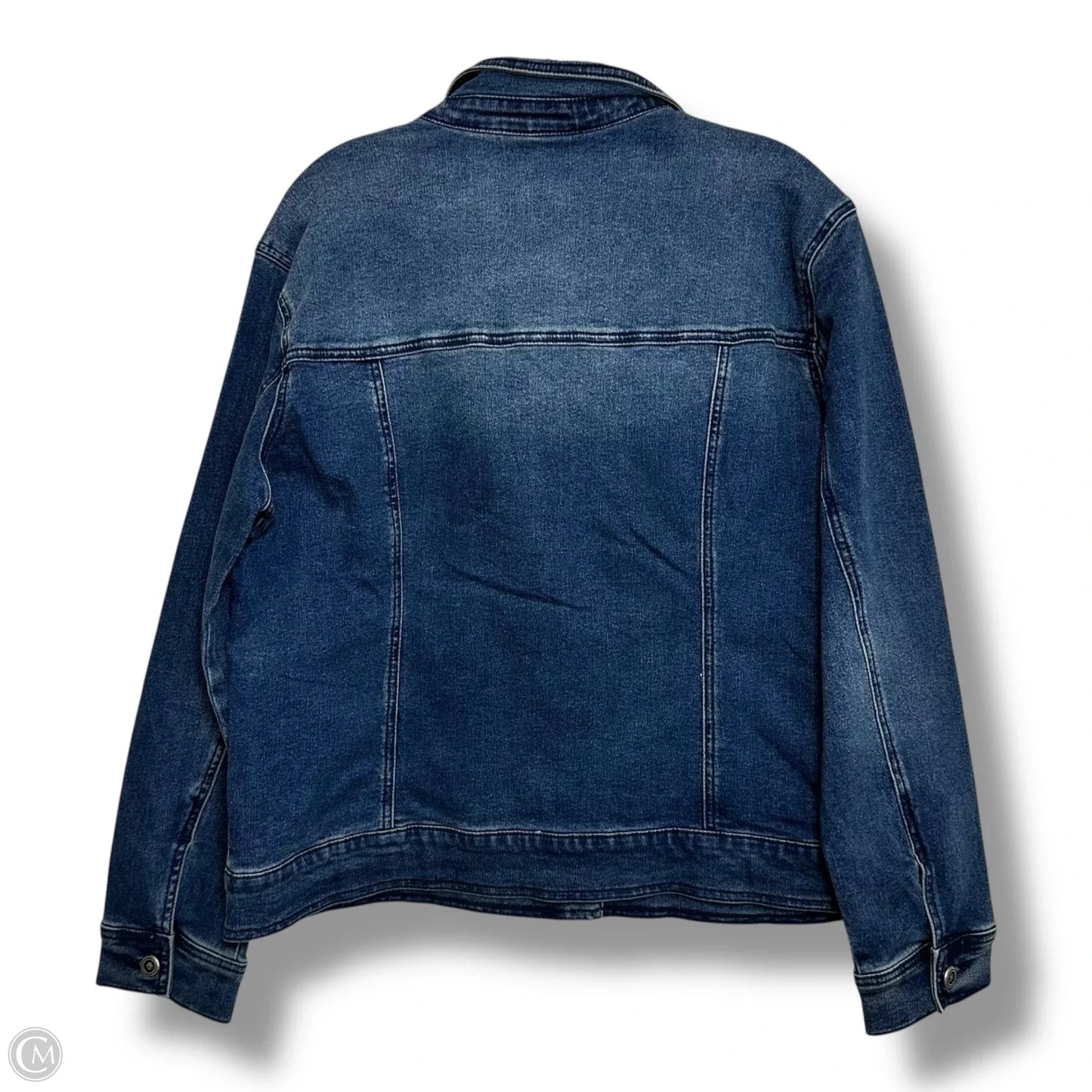 Jacket Denim By Diane Gilman In Blue Denim, Size: L