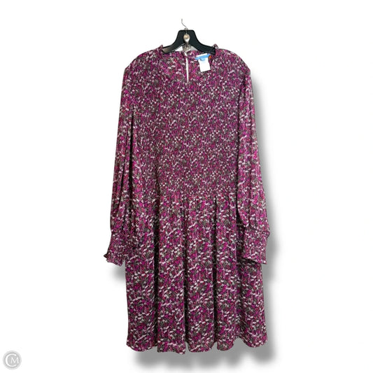 Dress Casual Midi By Draper James In Floral Print, Size: 3x