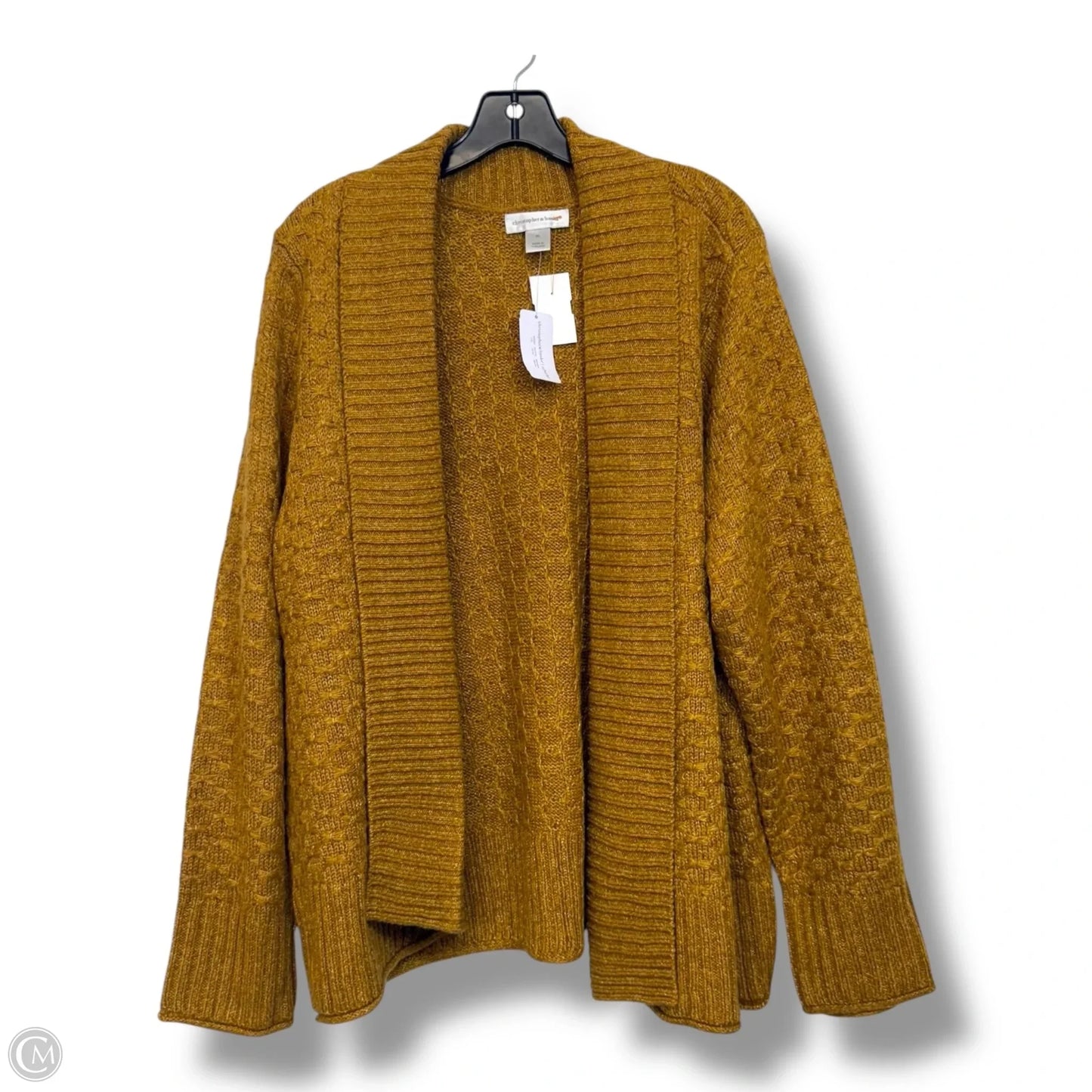 Cardigan By Christopher And Banks In Gold, Size: Xl