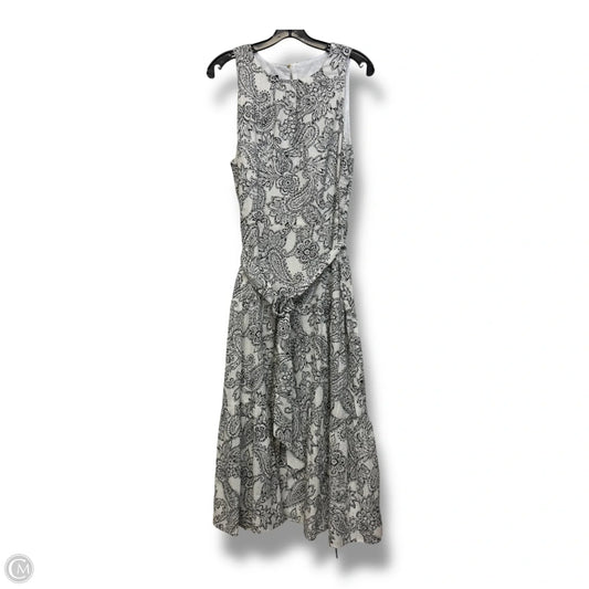 Dress Casual Maxi By Talbots In Black & White, Size: 14