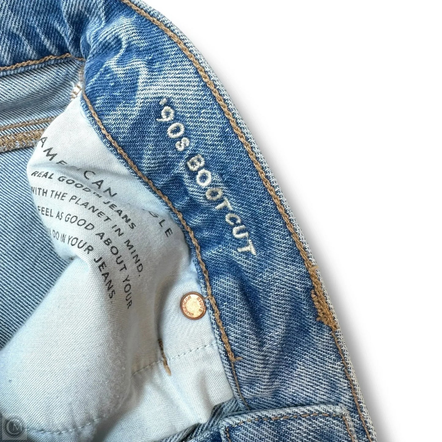 Jeans 90s Boot Cut By American Eagle In Blue Denim, Size: 4