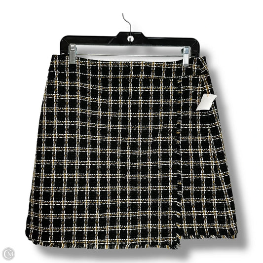 Skirt Mini & Short By Loft In Plaid Pattern, Size: 8