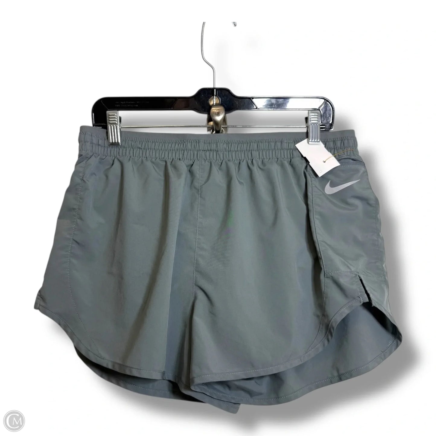 Athletic Shorts By Nike In Grey, Size: L