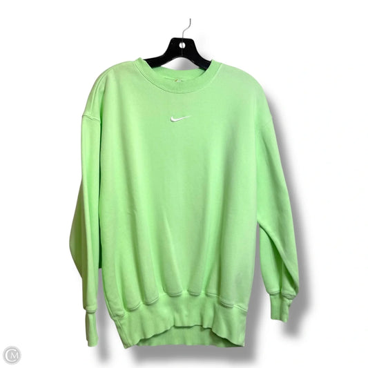 Sweatshirt Crewneck By Nike In Green, Size: Xs