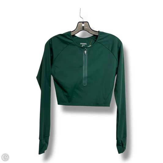 Athletic Top Long Sleeve Crewneck By Buffbunny In Green, Size: M