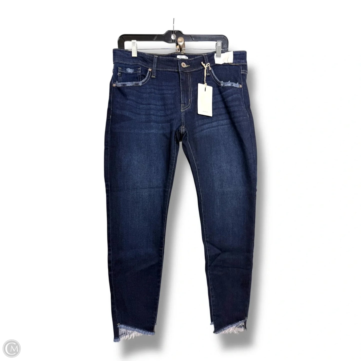 Jeans Skinny By Kancan In Blue Denim, Size: 14