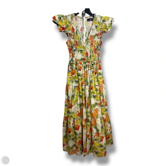 Dress Casual Maxi By OPT  In Floral Print, Size: M