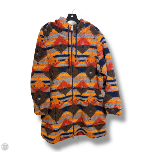 Jacket Fleece By Clothes Mentor In Multi-colored, Size: 1x