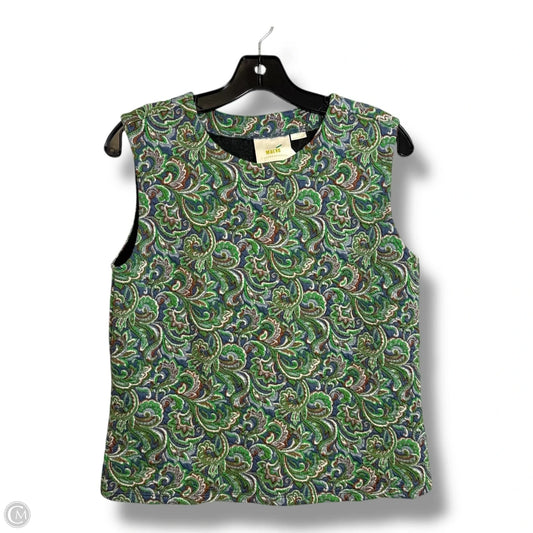 Top Sleeveless By Maeve In Multi-colored, Size: L
