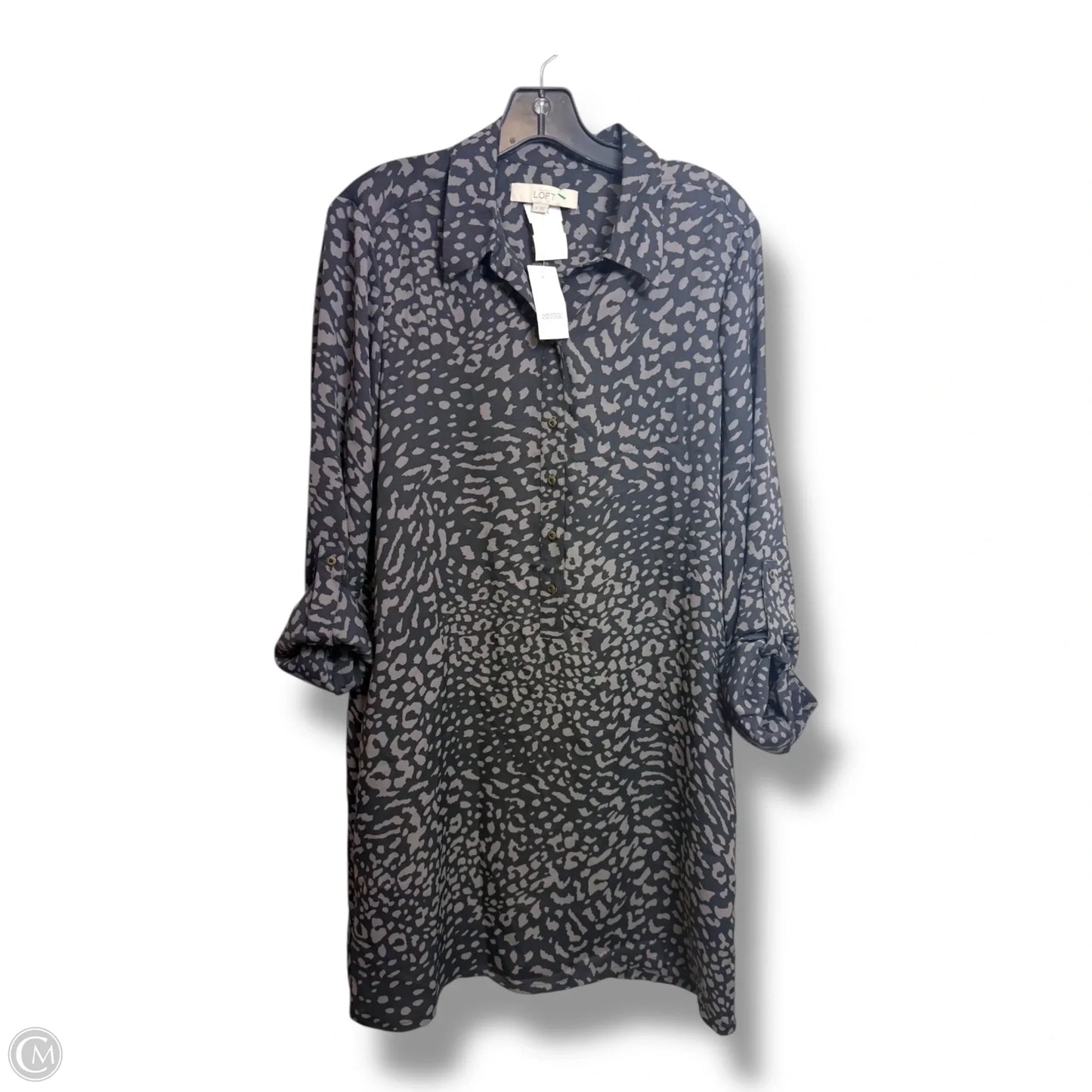 Dress Casual Midi By Loft In Animal Print, Size: M