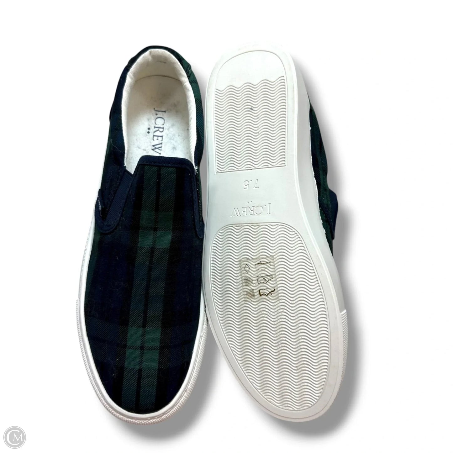 Shoes Sneakers Platform By J. Crew In Plaid Pattern, Size: 7.5