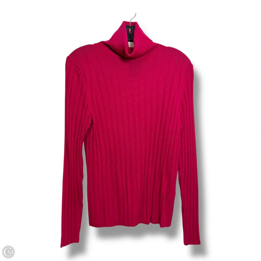 Top Long Sleeve By Banana Republic In Pink, Size: L