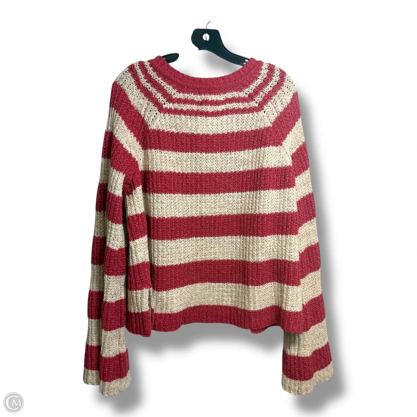Sweater By Pilcro In Red & White, Size: Xl