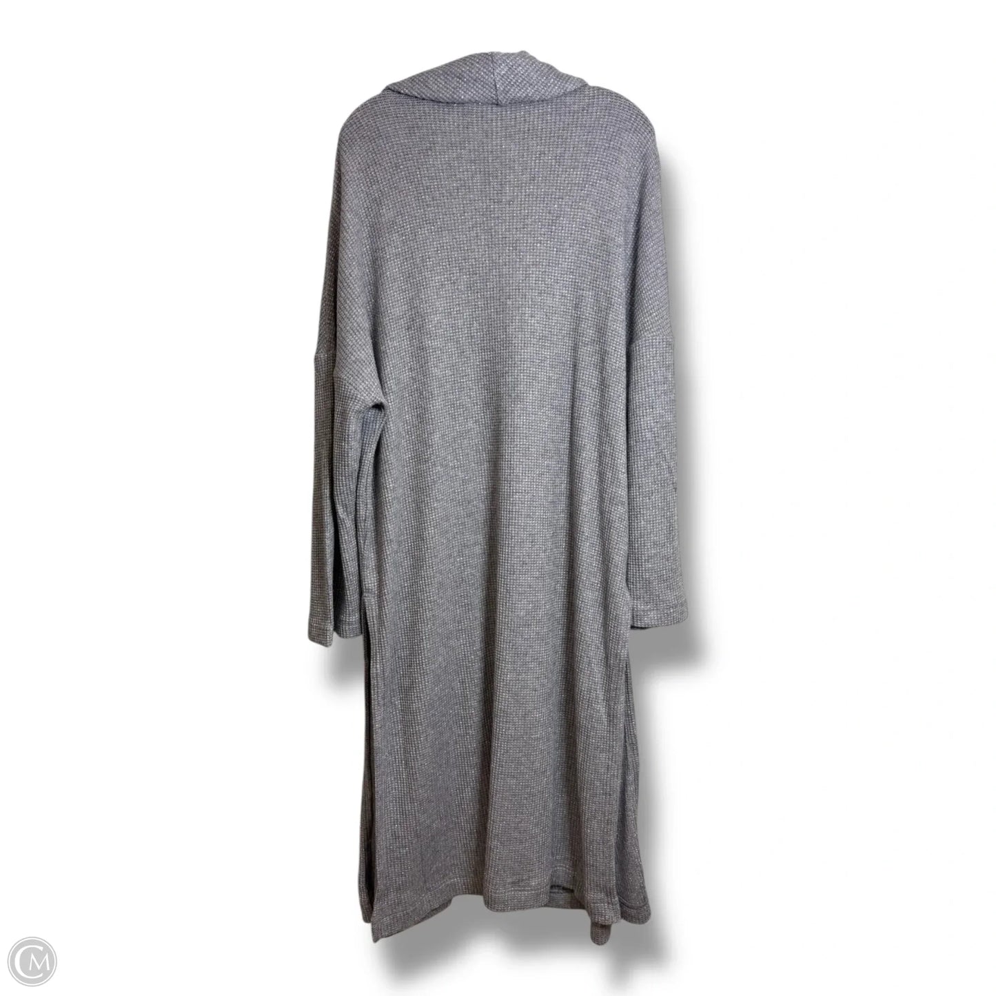 Cardigan By Express In Grey & Silver, Size: M