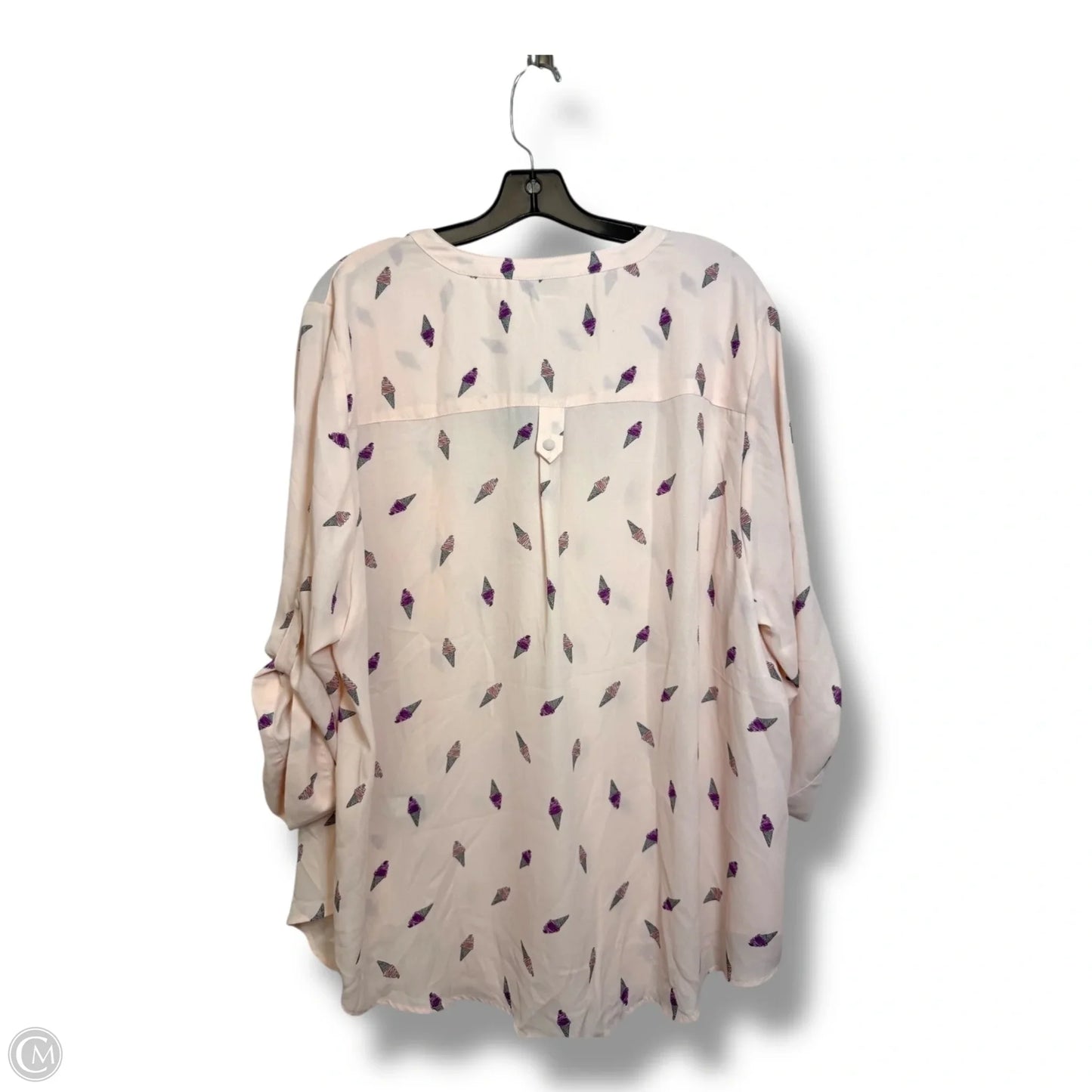 Top Long Sleeve Basic By Torrid In Pink, Size: 3x
