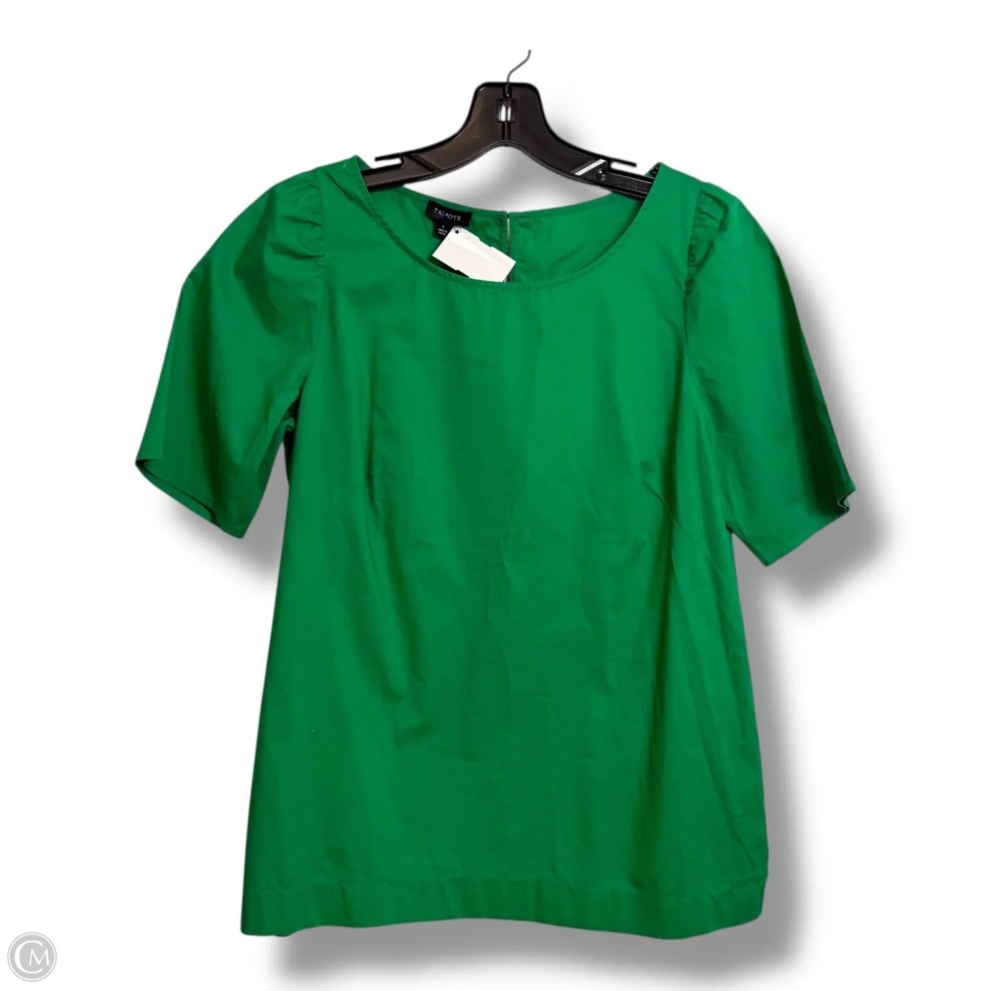 Top Short Sleeve Basic By Talbots In Green, Size: S