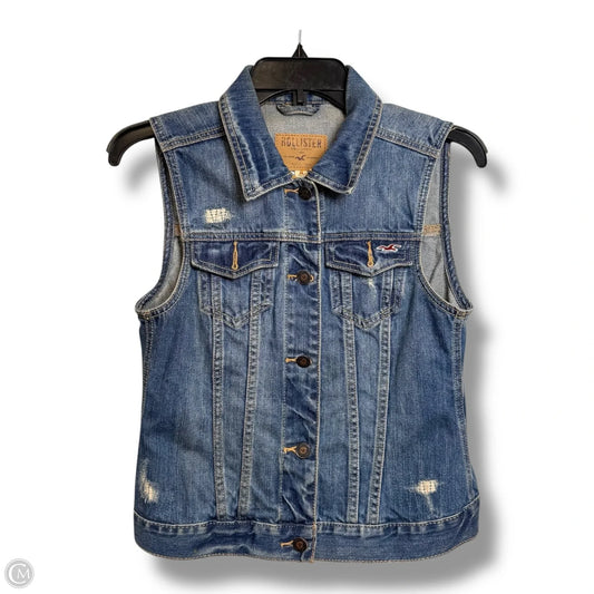 Vest Other By Hollister In Blue Denim, Size: M