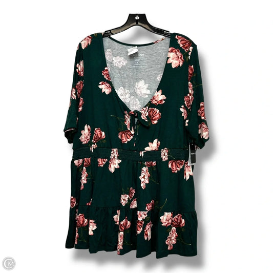 Top Short Sleeve Basic By Torrid In Green, Size: 3x