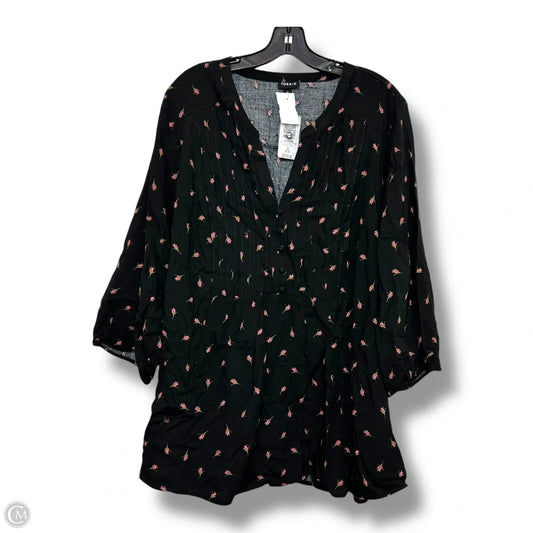 Top Long Sleeve Basic By Torrid In Black, Size: 3x