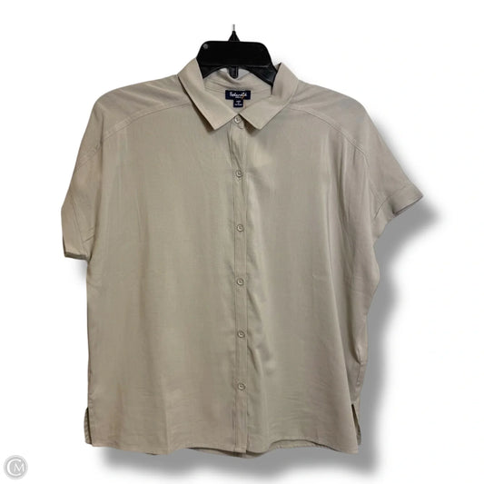 Top Short Sleeve Basic By Splendid In Tan, Size: S