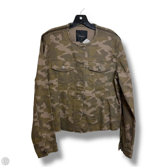 Jacket Denim By Clothes Mentor In Camouflage Print, Size: L