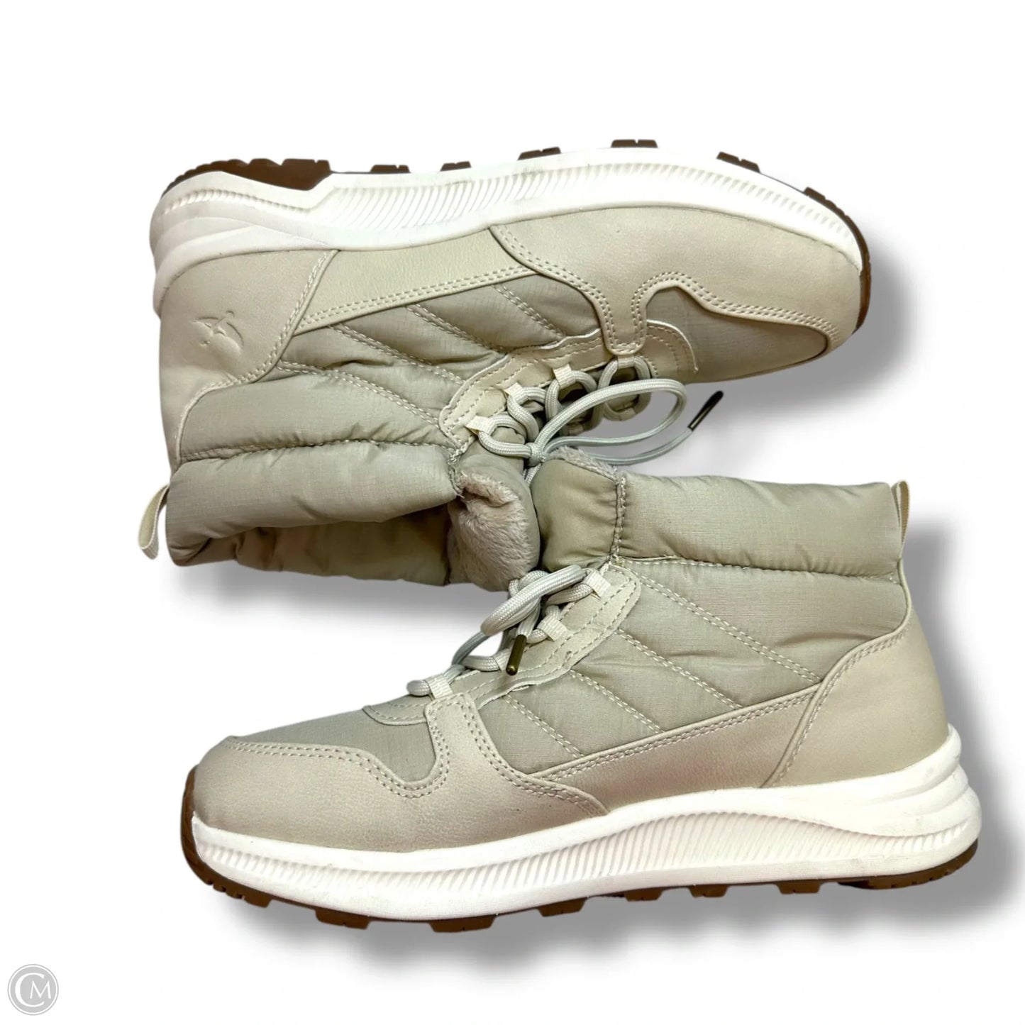 Boots Ankle Flats By Eddie Bauer In Tan, Size: 9