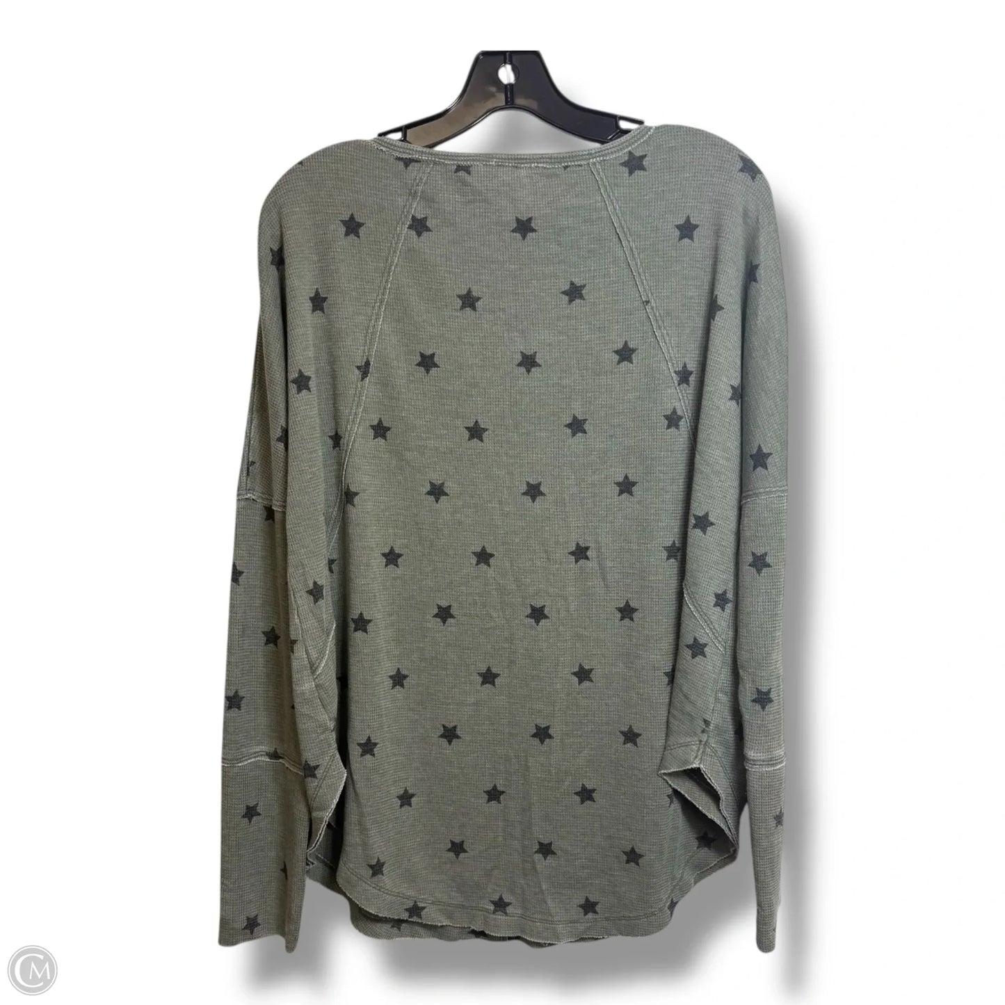 Top Long Sleeve Basic By Lucky Brand In Green, Size: L