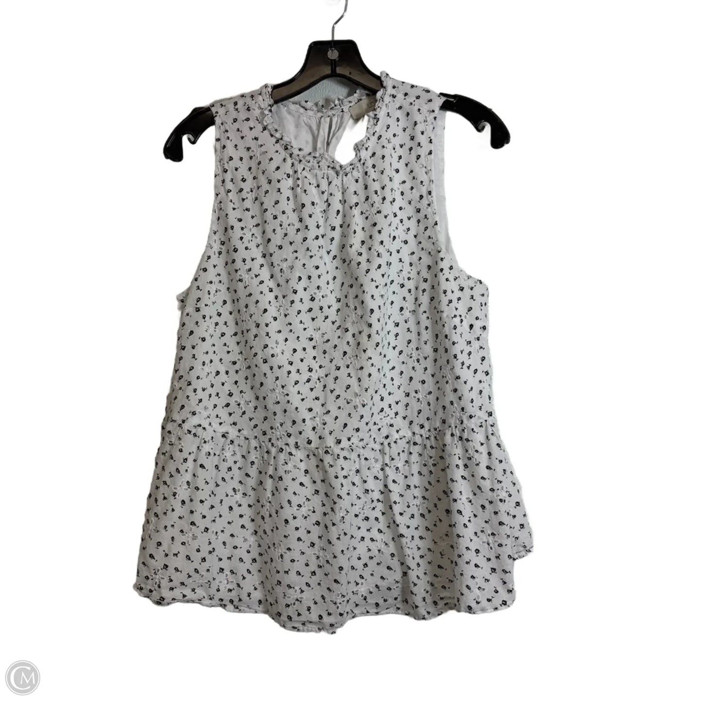 Top Sleeveless Basic By Loft In White, Size: L