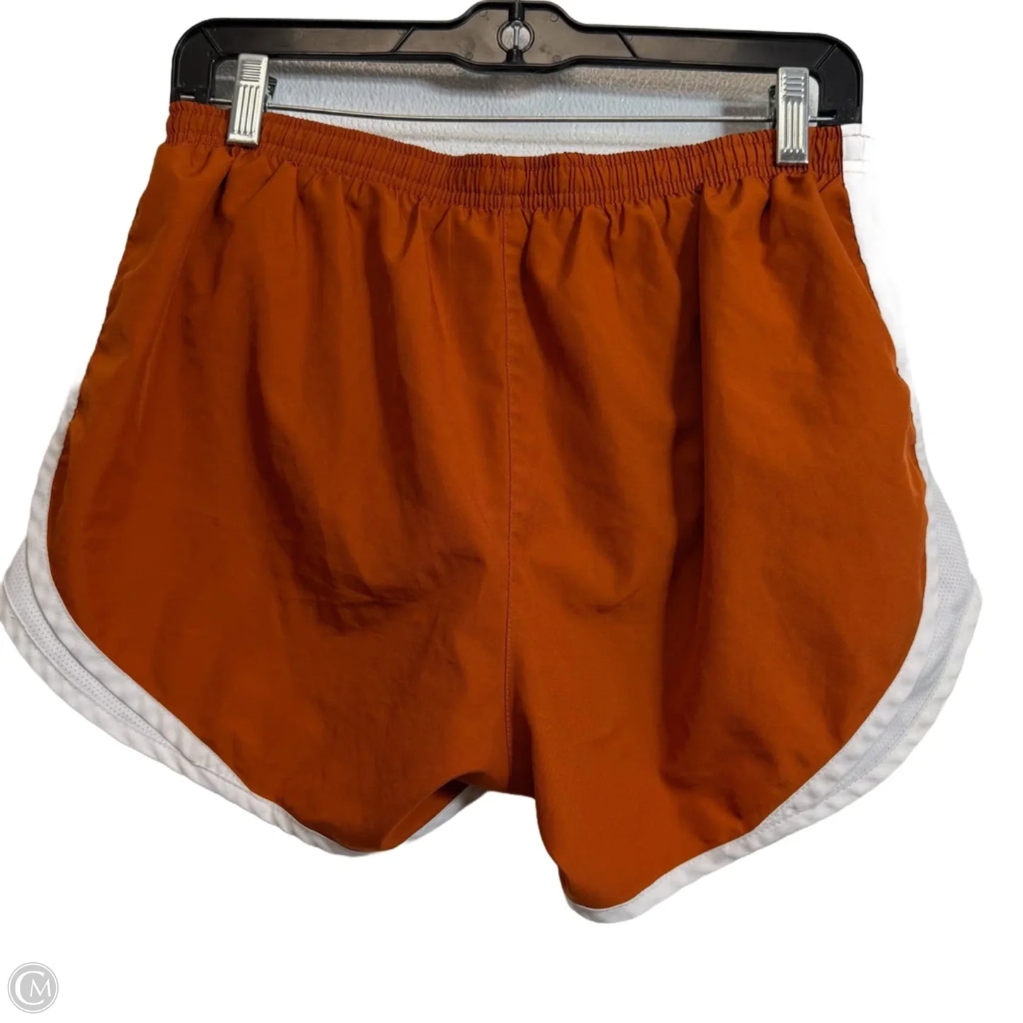Athletic Shorts By Nike In Orange & White, Size: M
