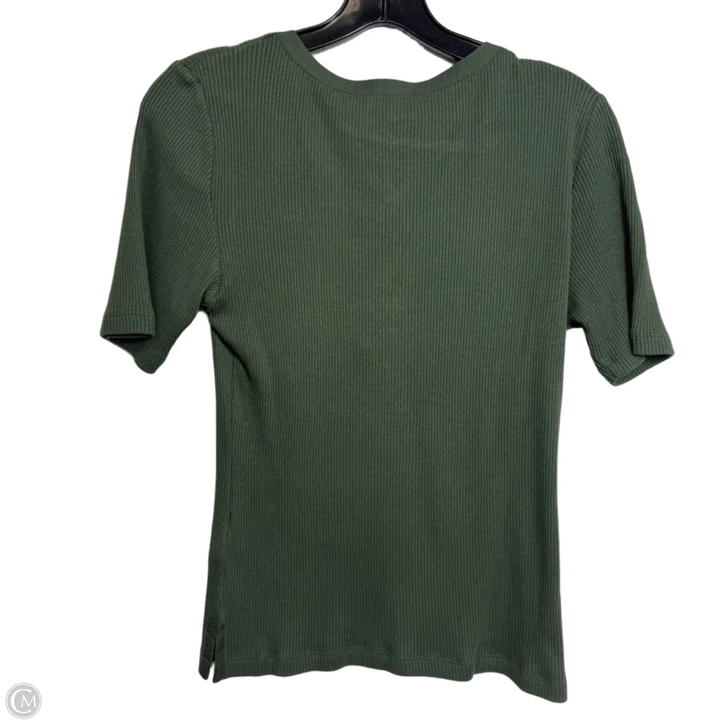 Top Short Sleeve Basic By Madewell In Green, Size: M