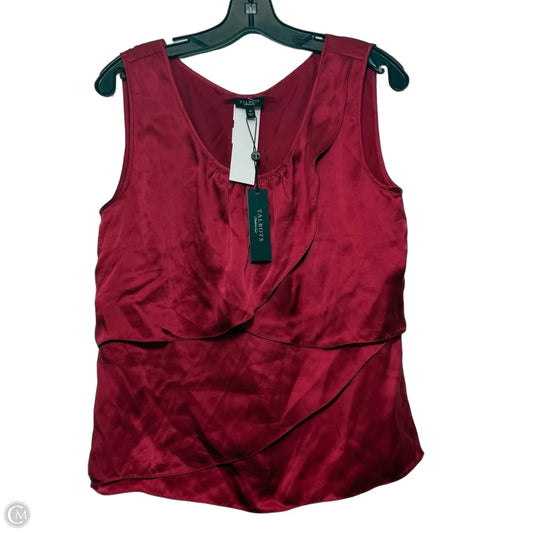 Top Sleeveless Basic By Talbots In Red, Size: 10