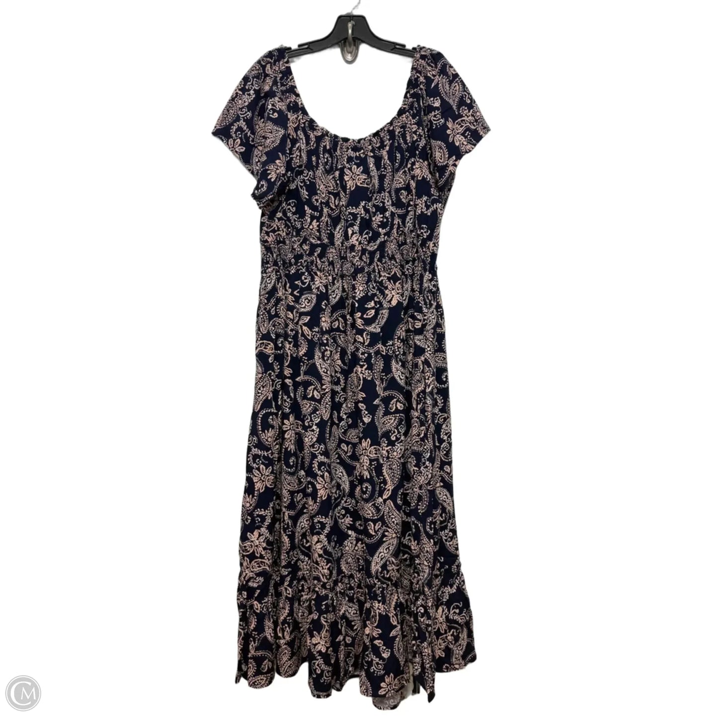 Dress Casual Maxi By Torrid In Blue & Pink, Size: 2x