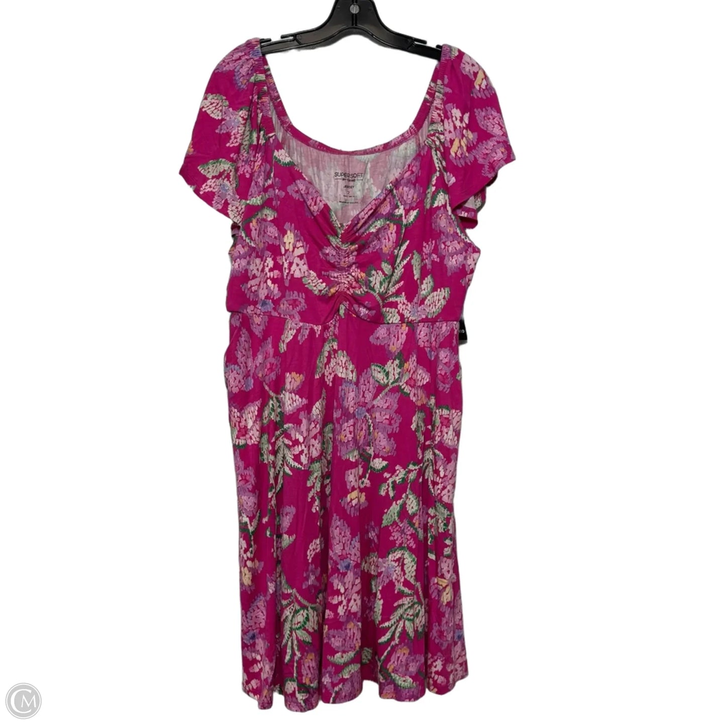 Dress Casual Short By Torrid In Pink, Size: 2x