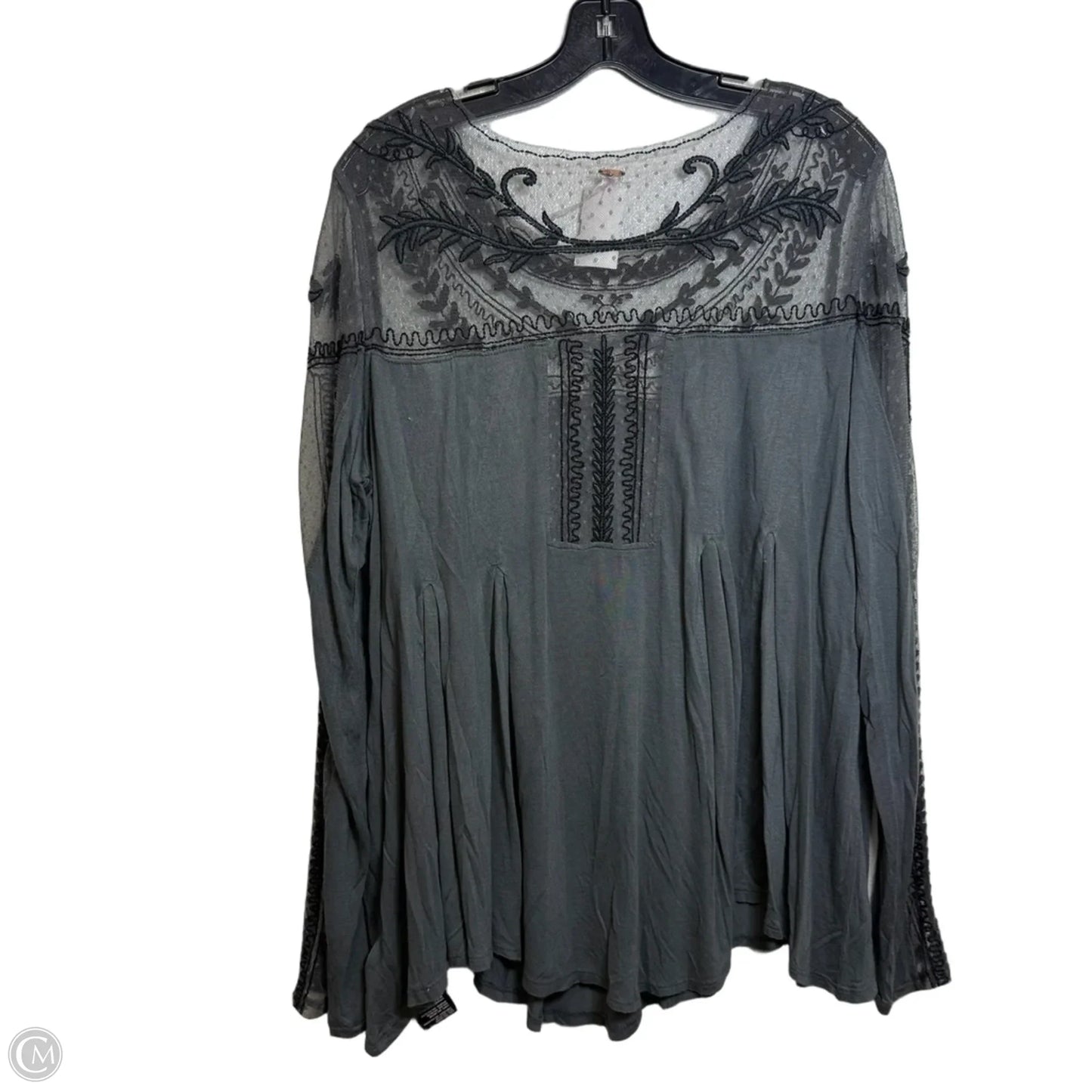 Top Long Sleeve By Free People In Grey, Size: L