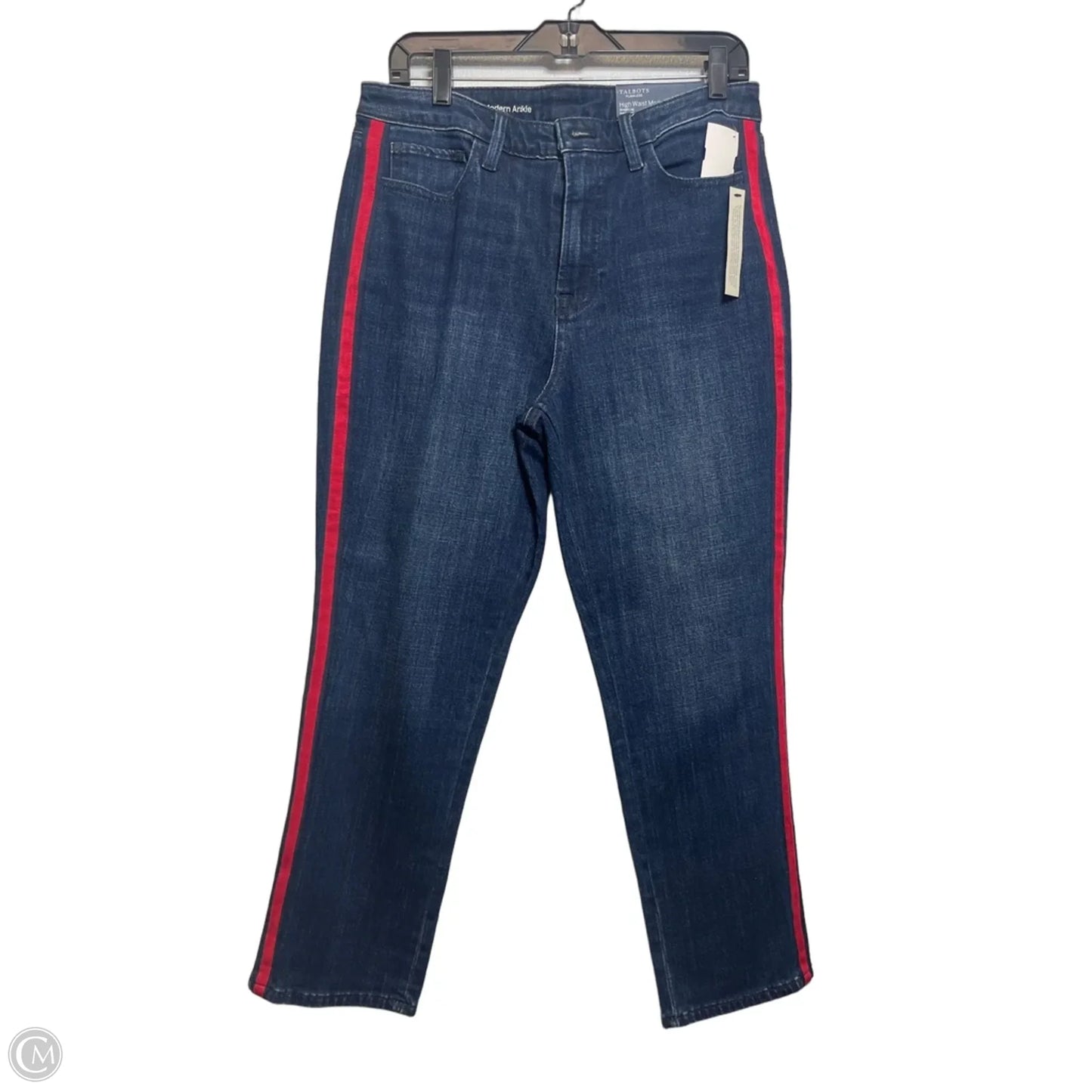 Jeans Straight By Talbots In Blue Denim, Size: 10
