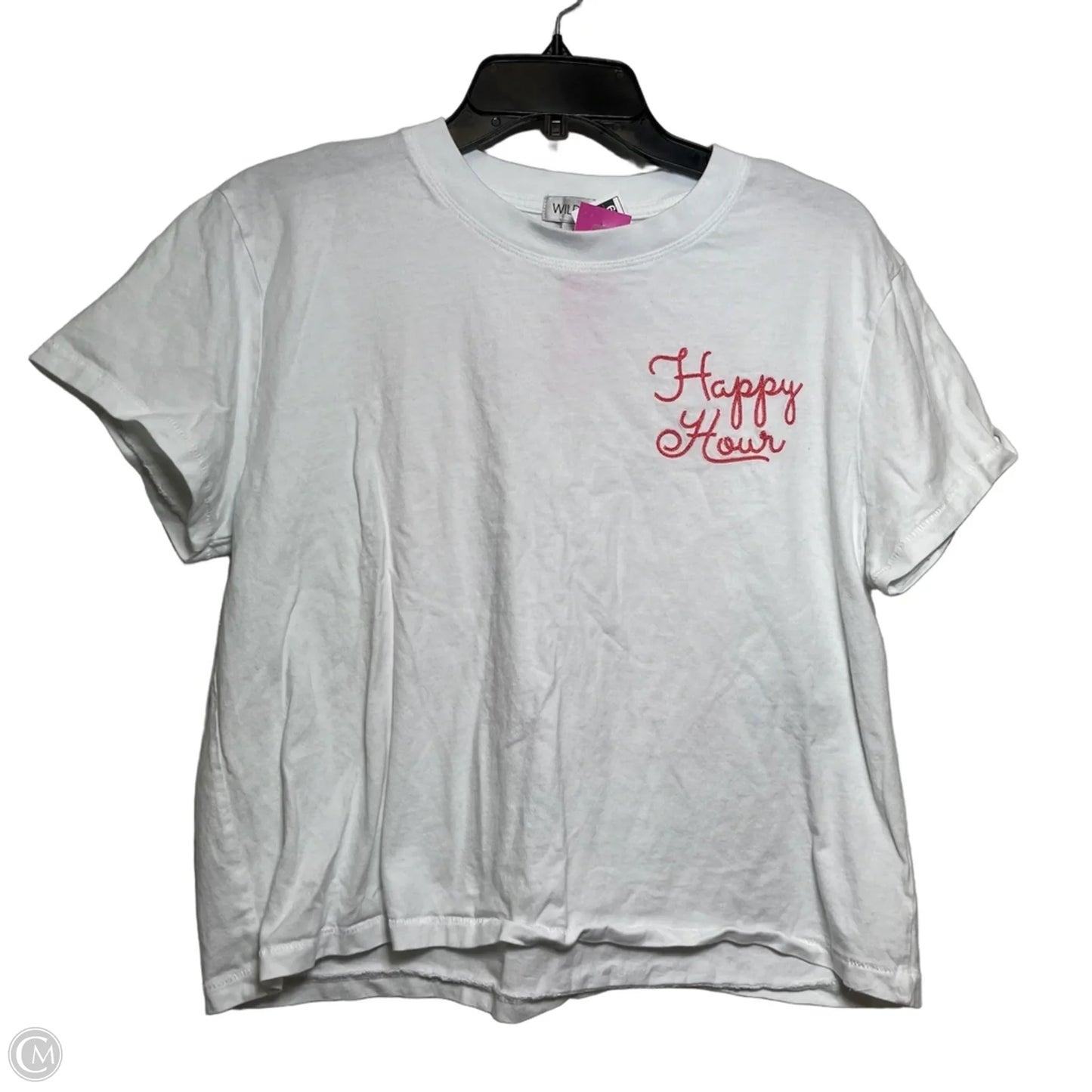 Top Short Sleeve Basic By Wildfox In White, Size: L