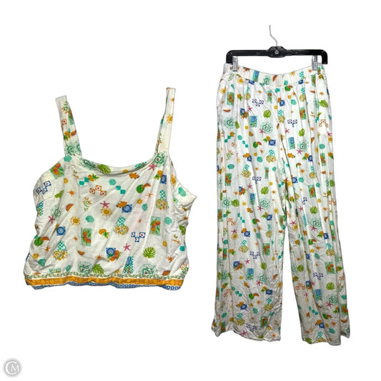 Pants Set 2pc By Clothes Mentor In Multi-colored, Size: L