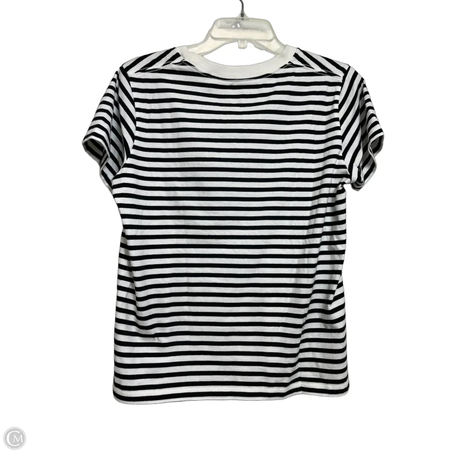 Campbells Soup Top Short Sleeve By Clothes Mentor In Striped Pattern, Size: M