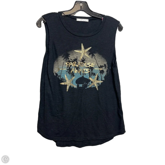 Top Sleeveless Basic By Gaze In Black, Size: M
