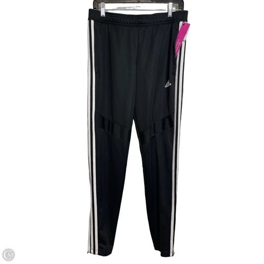 Athletic Pants By Adidas In Black & White, Size: M