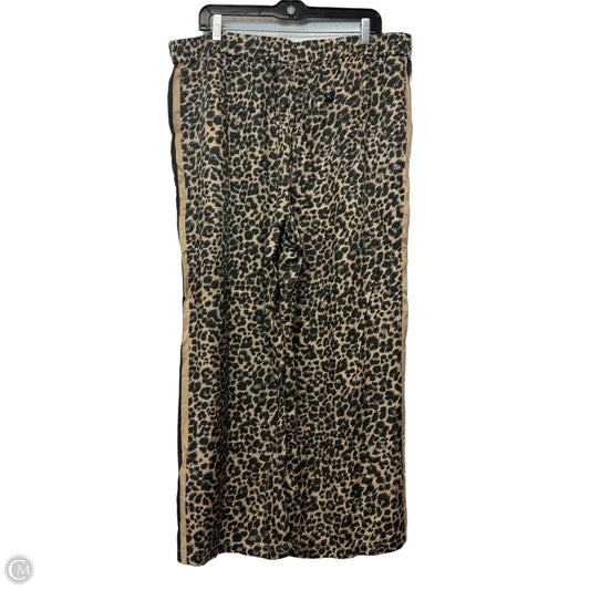 Brooklin Pull On Wide Leg Pants By Maeve In Animal Print, Size: 1x