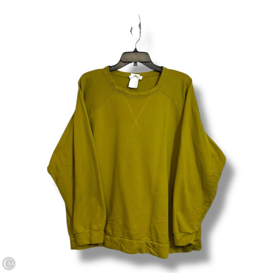 Sweatshirt Crewneck By Zenana Outfitters In Green, Size: 3x