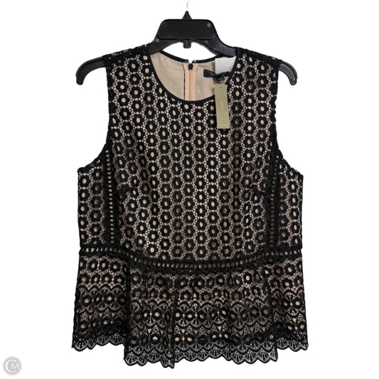 Top Sleeveless By J. Crew In Black, Size: 14