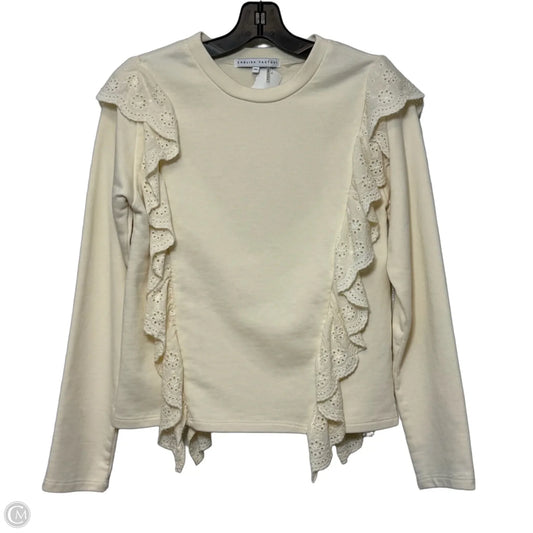 Sweatshirt Crewneck By English Factory In Beige, Size: Xs
