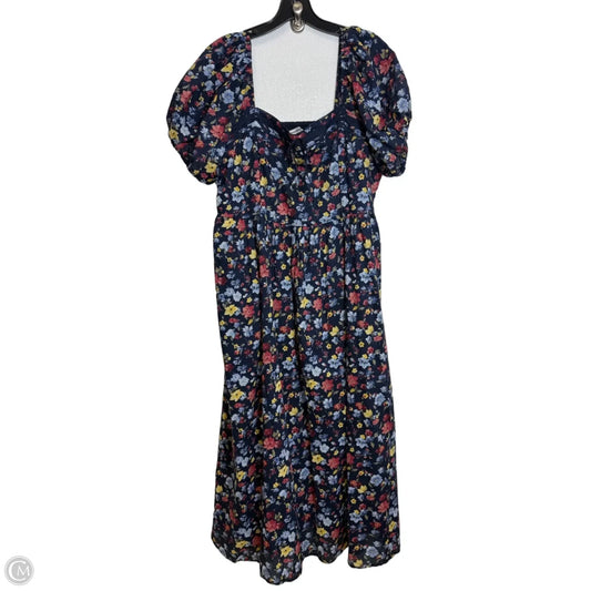 Dress Casual Maxi By Abercrombie And Fitch In Navy, Size: Xlp