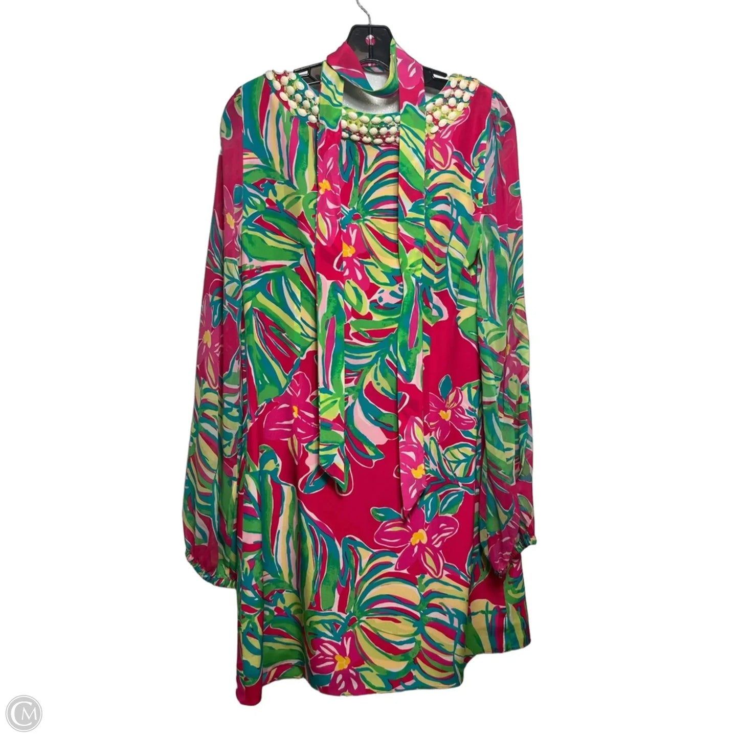 Dress Designer By Lilly Pulitzer In Floral Print, Size: 8